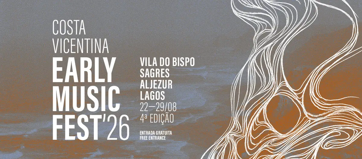 Costa Vicentina Early Music Fest '26 — Vila do Bispo, Sagres, Aljezur e Lagos, 22 a 29 de agosto de 2026, entrada gratuita